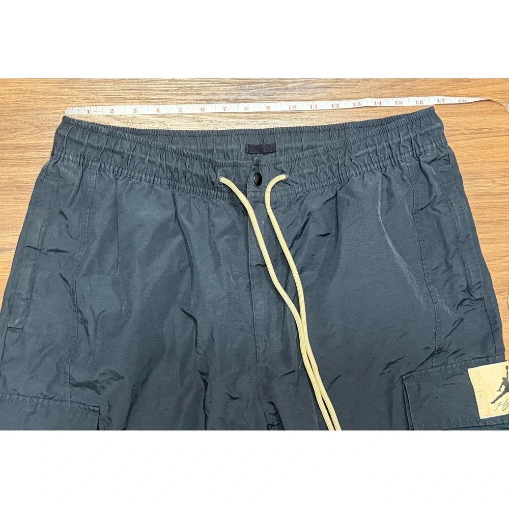 Nike Air Jordan Flight Heritage Cargo Pants Mens Black Hemp (DC7450-010) Sz Xl
